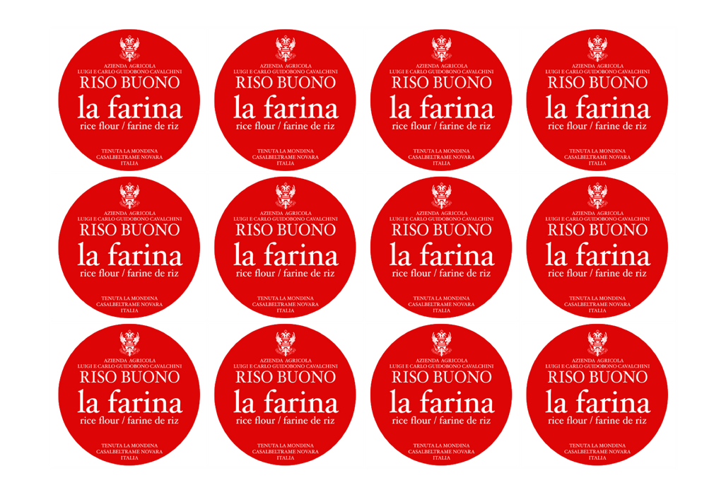 Box 12 Vetro Riso Buono Farina di Riso Carnaroli 450 Gr.