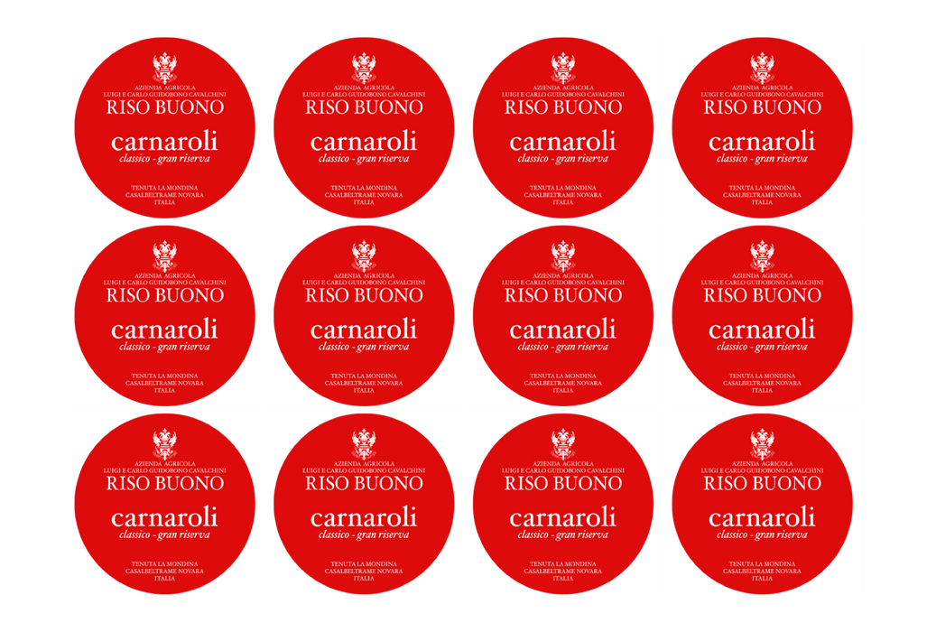Box 12 Vetro Riso Buono Carnaroli Gran Riserva 450 Gr.
